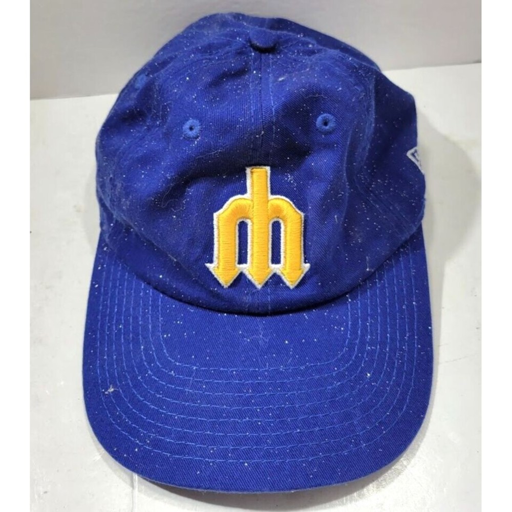 MLB Seattle Mariners Gold Sparkling Trident Baseball Cap Womens Hat Adjustable